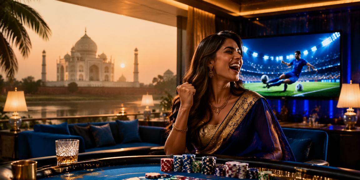 Mobile user betting online on smartphone